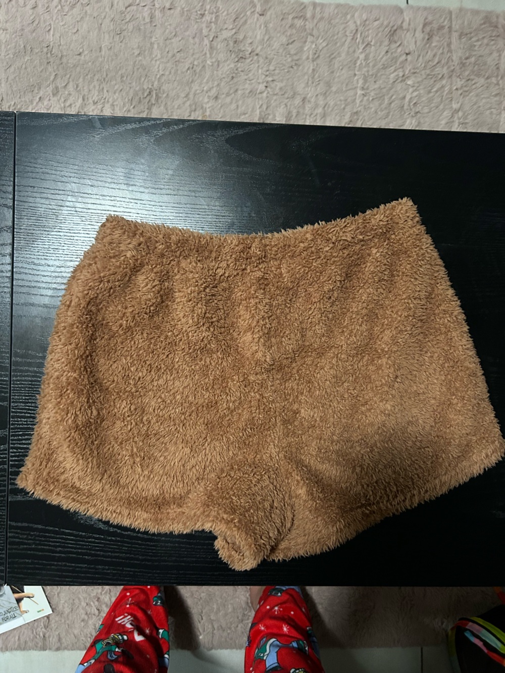 PINK Victoria's Secret Brown Fuzzy Shorts